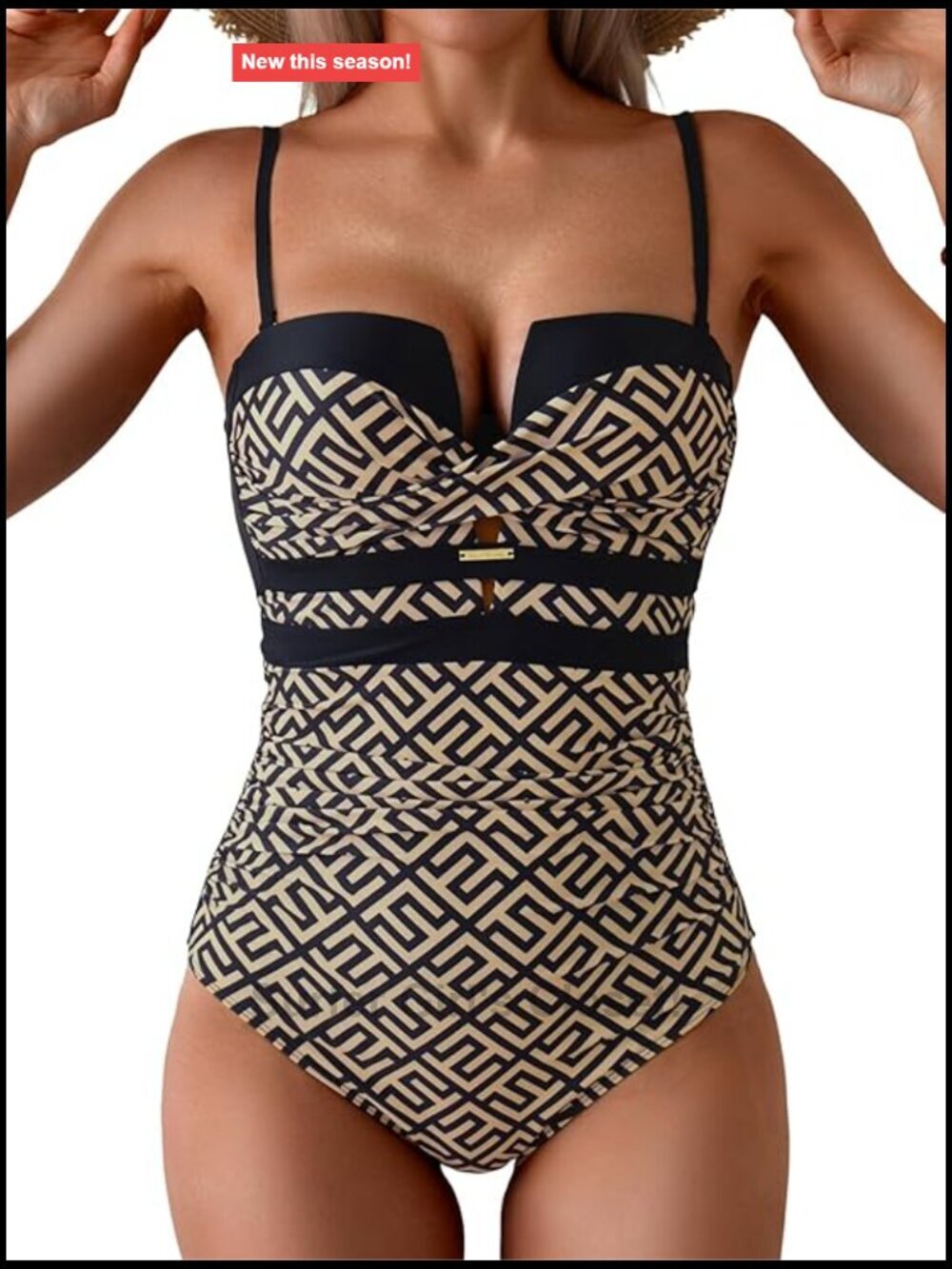 Women's Push Up Wrap Front One Piece Swimsuit Tummy Control Bandeau Support
